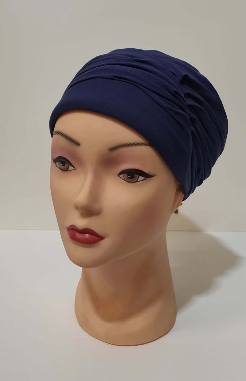 Parrucche Perugia turbante blu notte